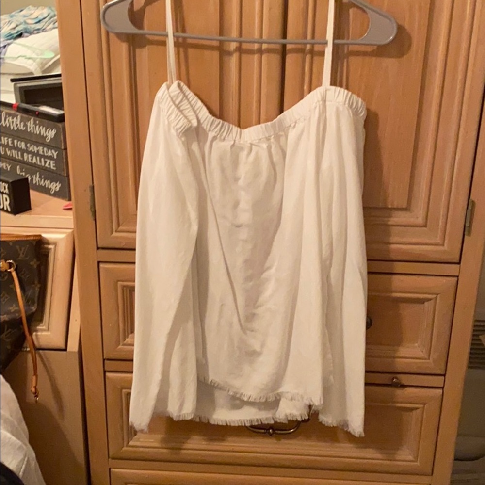 White linen “Cloth and Stone” top